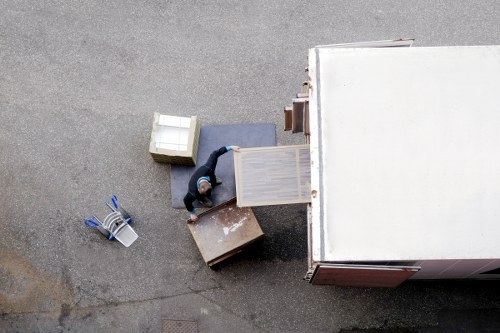 Moving truck helping with a residential move in Sutton