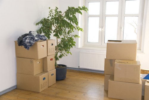 Loading furniture into a moving van for a Sutton property move