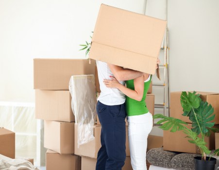 Household items being loaded for a local Sutton relocation