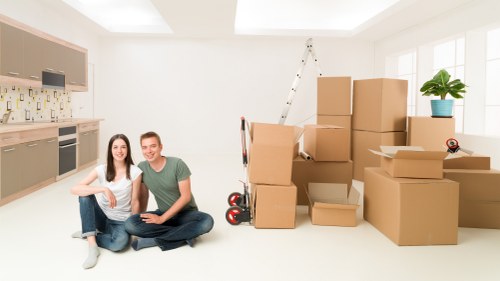 Packing and loading boxes for a Sutton relocation