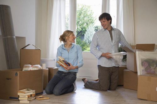 Service issue being assessed by a moving company team