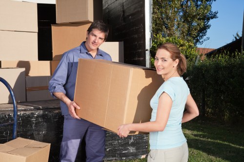 Packing and loading boxes for a local move in Sutton